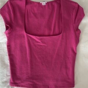 Portia square neckline tee